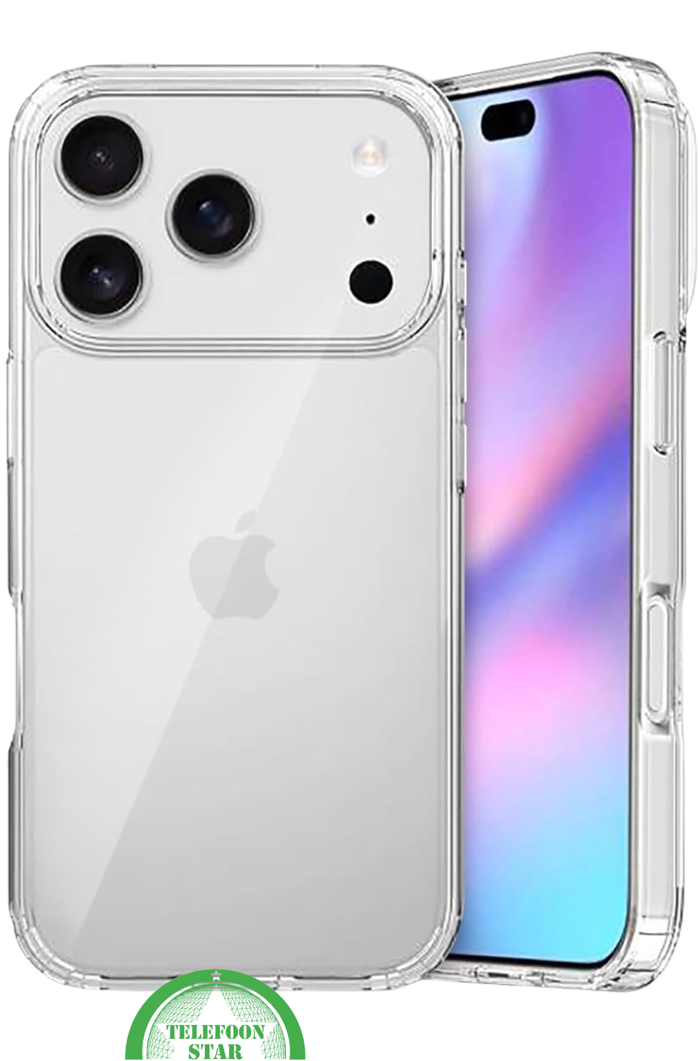 Perfecte pasvorm voor iPhone 17 Pro – Silicone, Flexibel, Helder & Extra Sterk, transparant en Extra bescherming voor camera en scherm | Telefoonstar