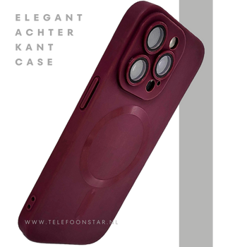Bordeauxrood iPhone 15 Pro Max Hoesje met Ringhouder – Luxe Bescherming | Telefoonstar.nl