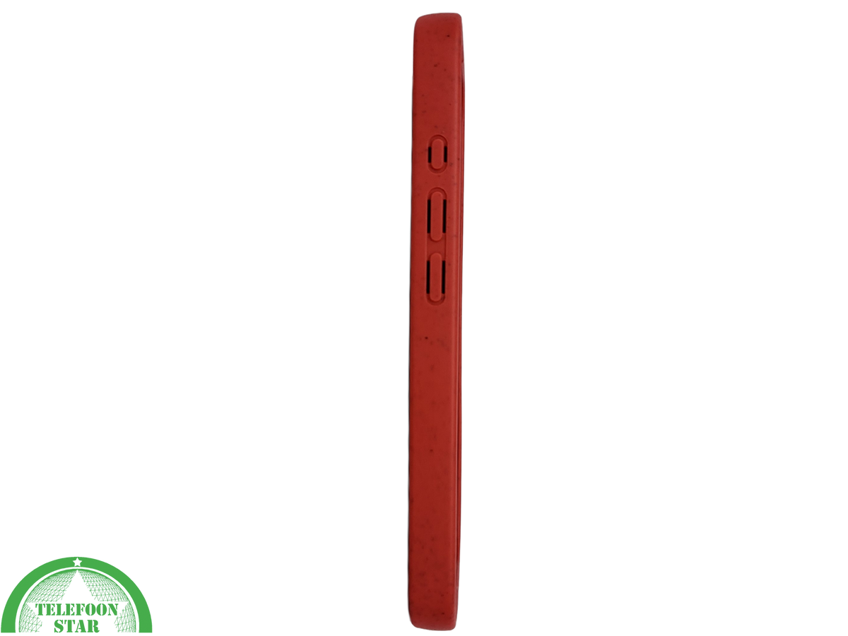iPhone 16 hoesje rood eco-vriendelijk bioplastic schokbestendige cover