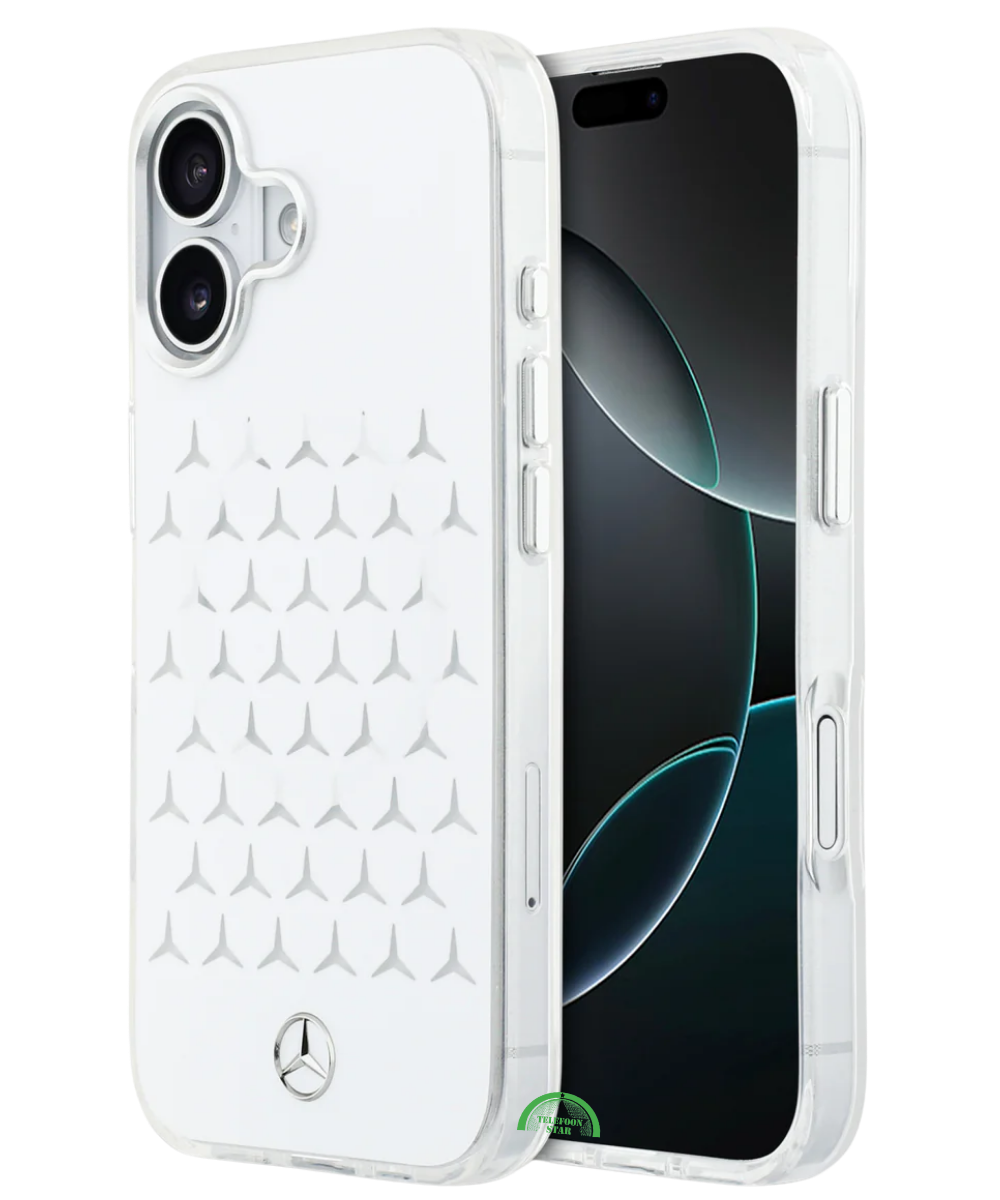 Hoesje iPhone 17 Wit AeroPattern ClearShield Slank en nauwsluitend
