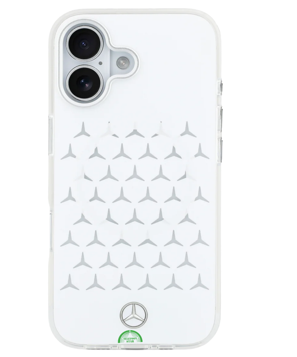 Hoesje iPhone 17 Wit AeroPattern ClearShield Slank en nauwsluitend