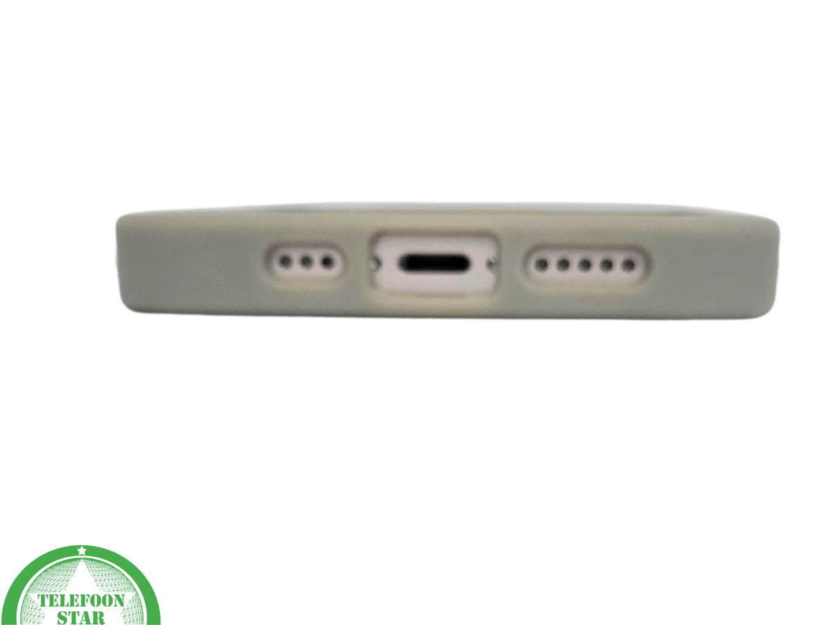 Floral Softcase iPhone 13 / 14 – Bloemen Hoesje met Groene Rand | Telefoonstar