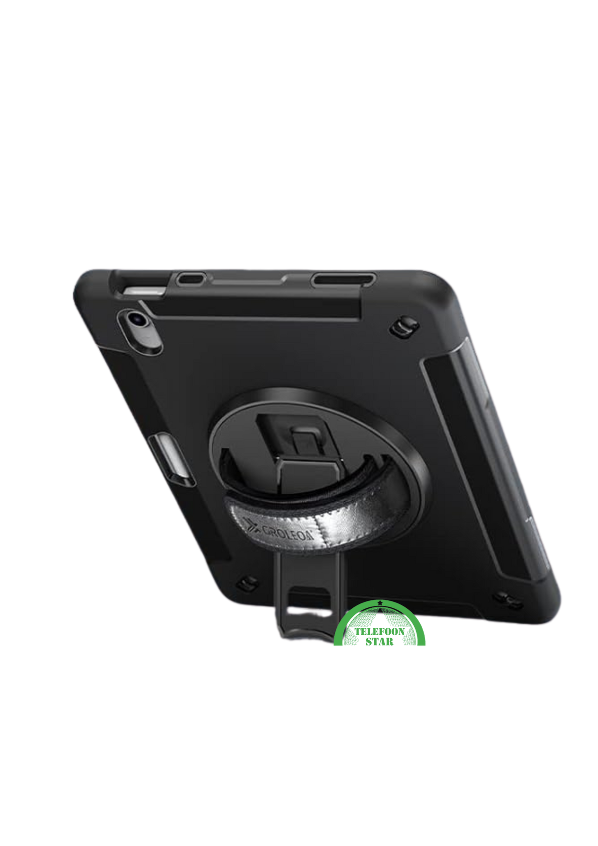 Mobigear SureGrip Xtreme iPad 10.9 (2022) Hoes Hard Kunststof,Siliconen Backcover Standaard - Zwart