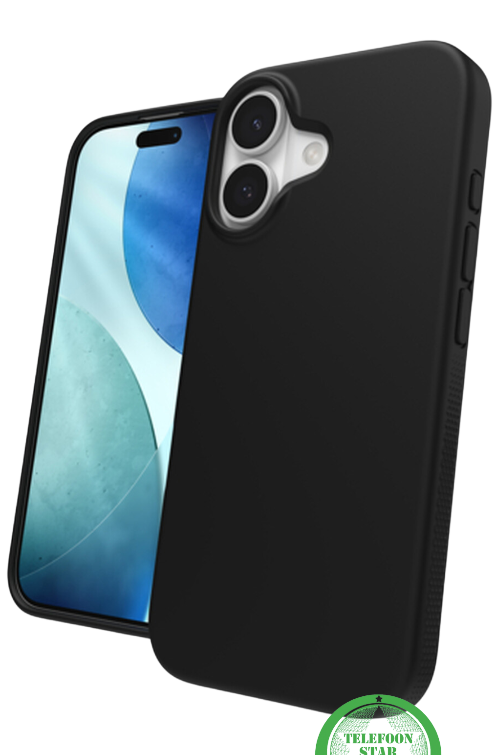 Silicone Hoesje voor iPhone 17 – Zwart, Modern en Betrouwbaar