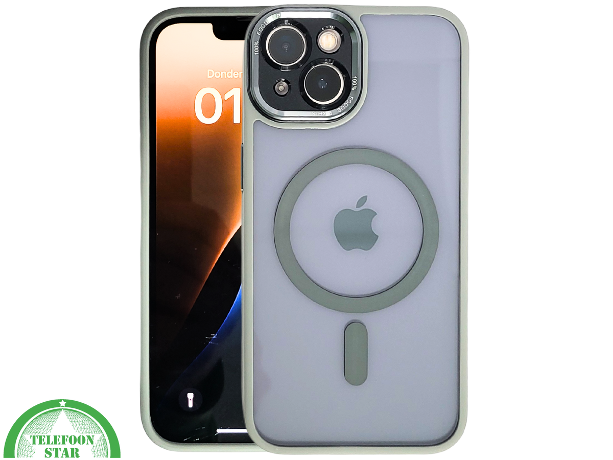 ProtectCase iPhone 13 / 14 Groen – MagSafe Hoesje met Stevige Bescherming
