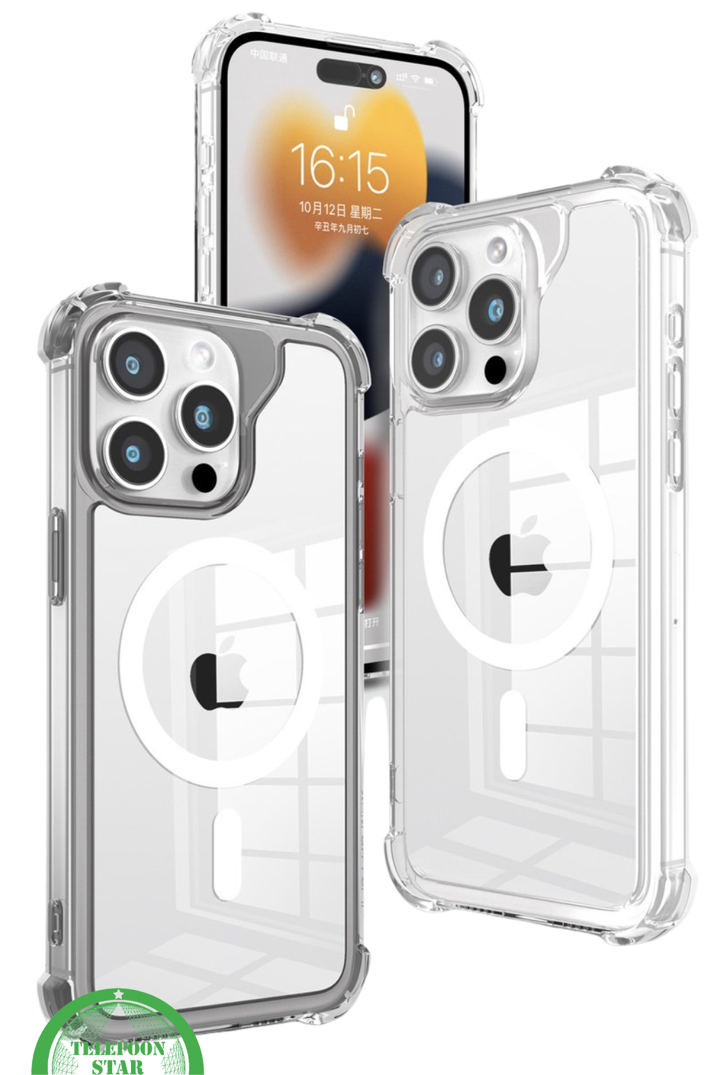 MagSafe Hoesje voor iPhone 16 Pro max Silicone – Transparant, Flexibel & Compatible | Telefoonstar