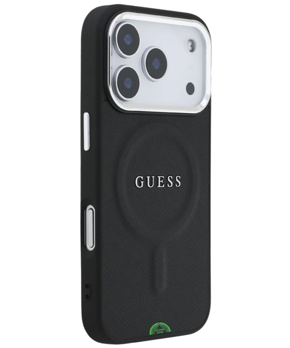 Hoesje voor iPhone 17 Pro Max Zwart Guess Slank, stevig en nauwkeurig