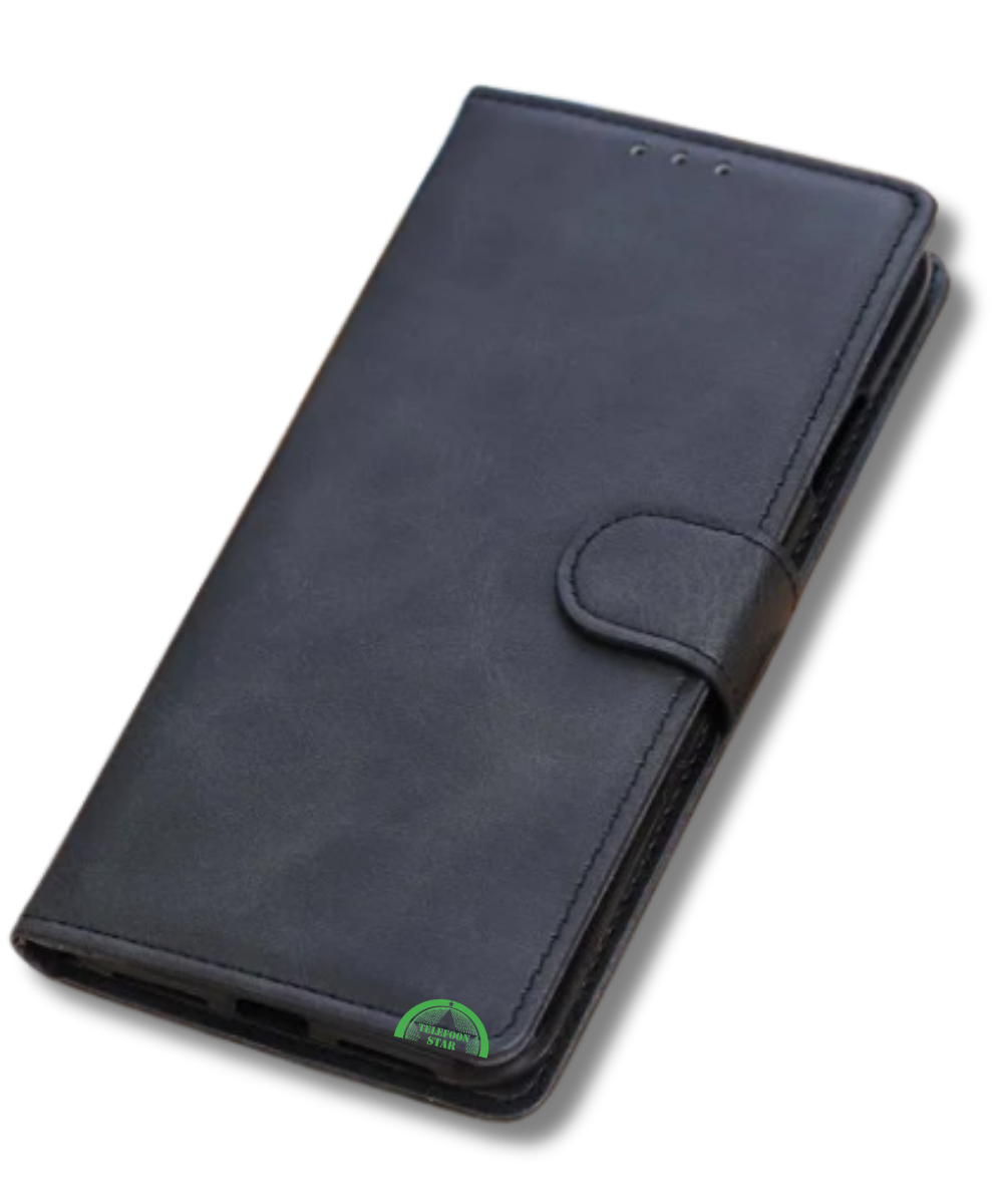 Bookcase Hoesje voor OnePlus 12 Zwart Vintage Leer Look met Magnetische Sluiting