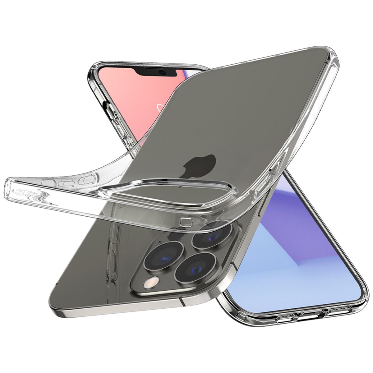 iPhone 13 hoesje siliconen transparant case achterkant