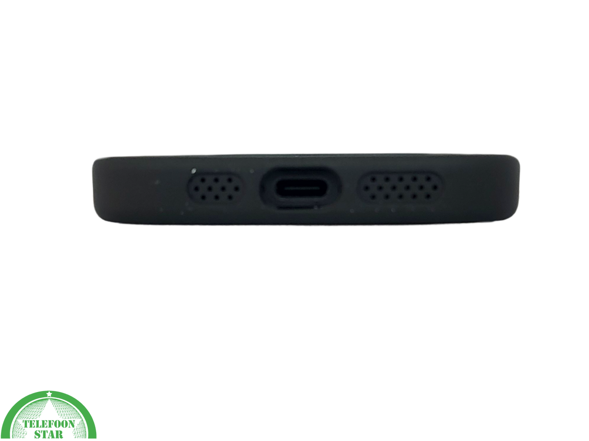 hoesje doorzichtig zwarte randen silicone voor iPhone 16 Pro