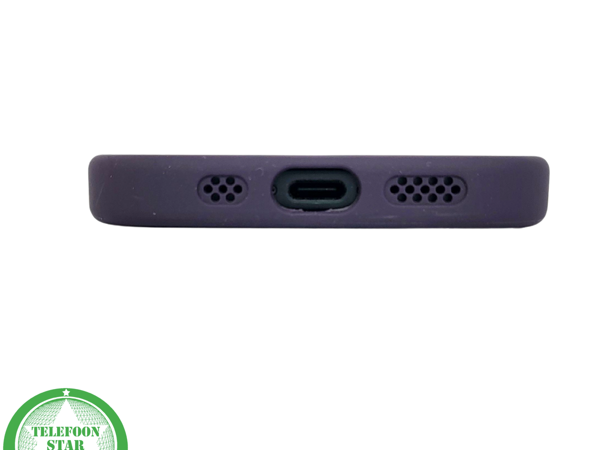iPhone 15 Hoesje – Paars met Transparante Back & MagSafe | Elegant & Efficiënt