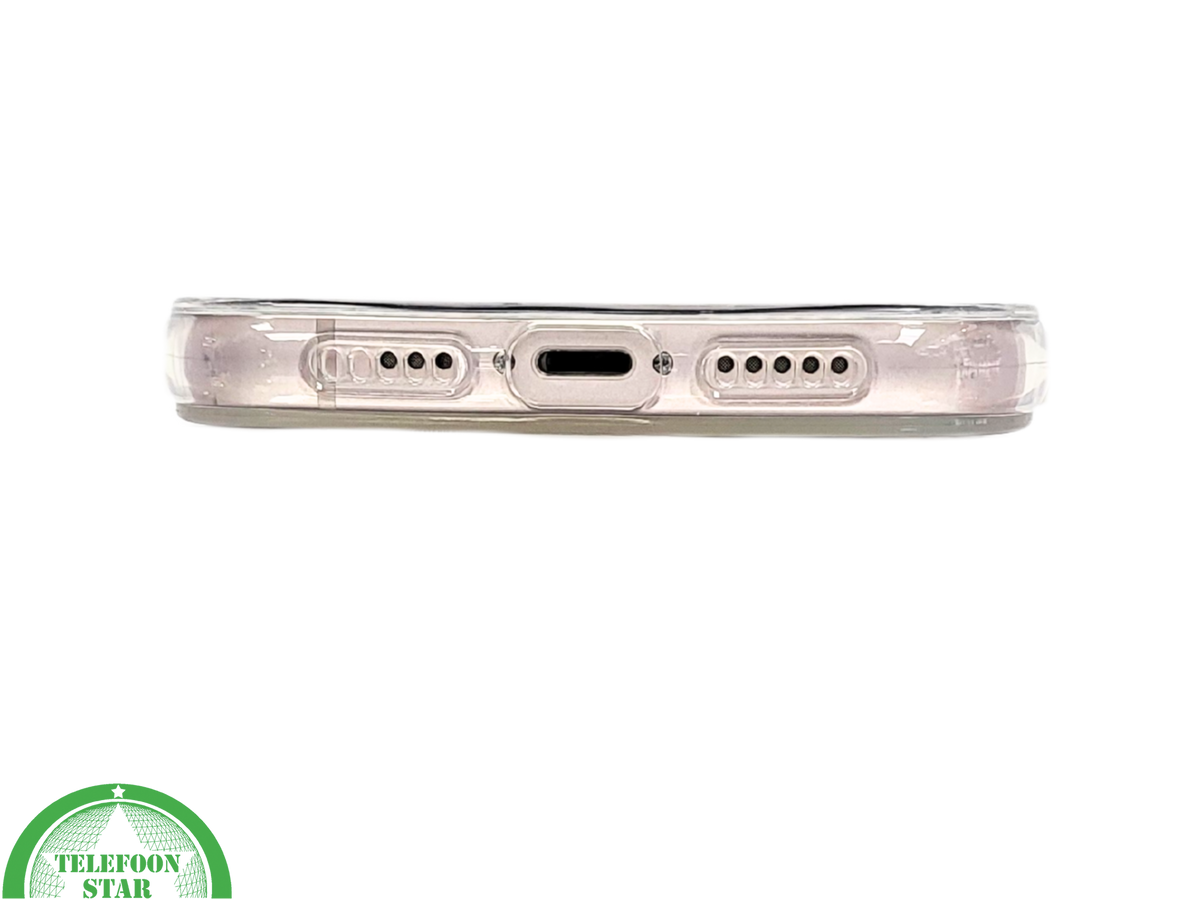 ClearMag Halo – Transparant iPhone 13 / 14 Hoesje met Witte Magneetring | Telefoonstar.nl