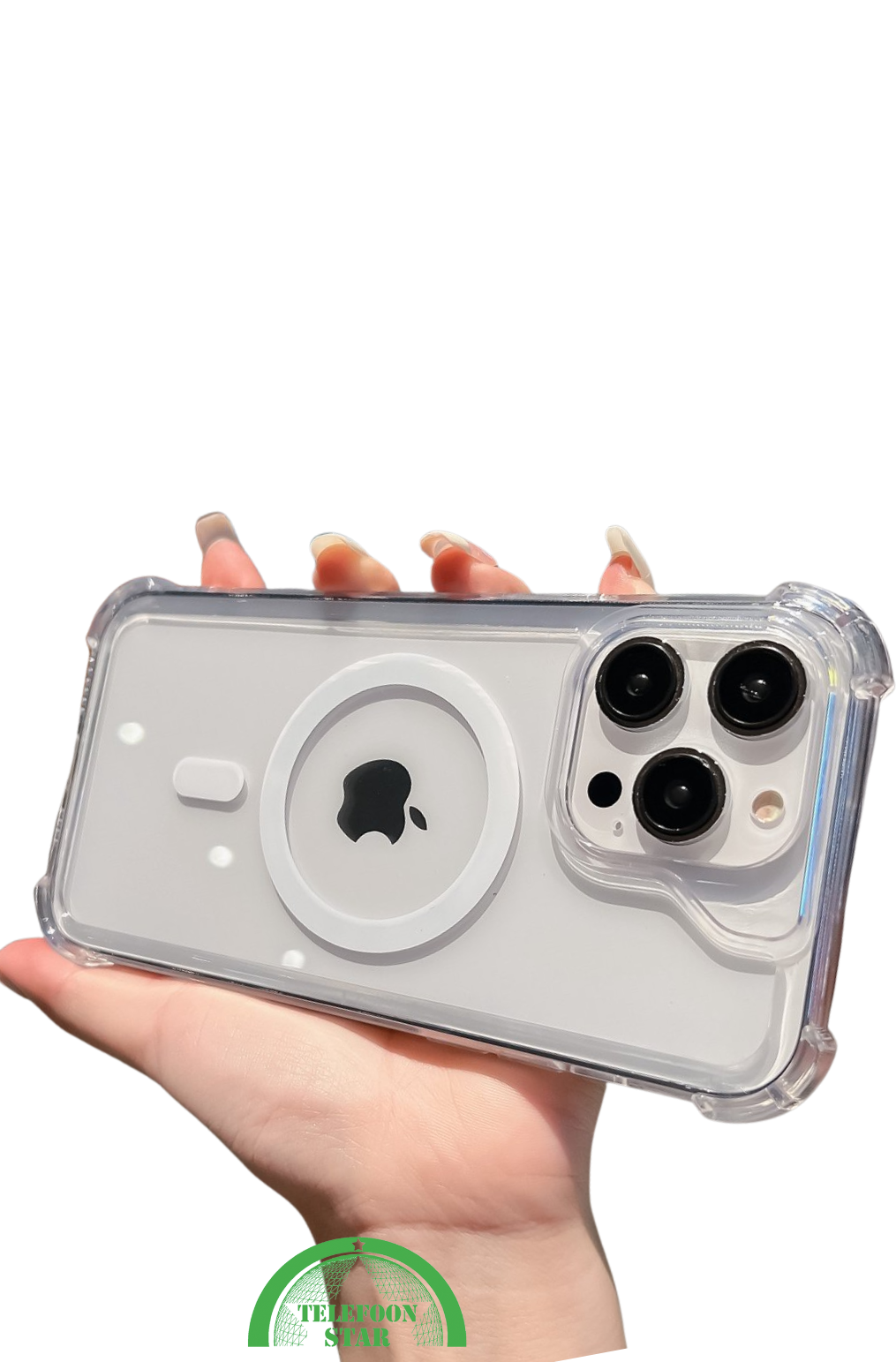 MagSafe Hoesje voor iPhone 16 Pro Silicone – Transparant, Flexibel & Compatible | Telefoonstar