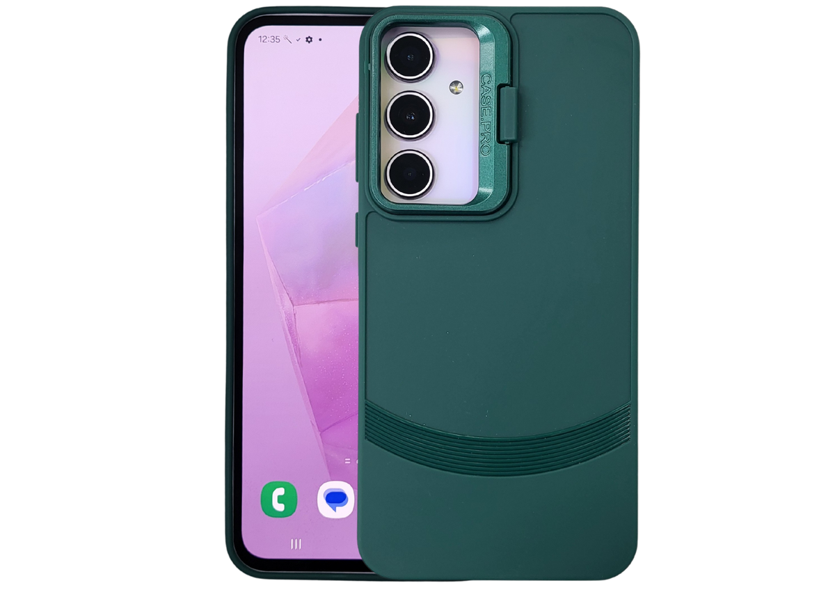Hoesje voor Samsung A57 Groen met Camera Slider