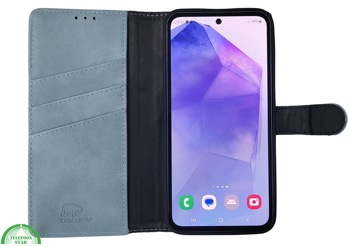 Hoesje voor Samsung Galaxy S26 plus Boek Case Leer Blauw