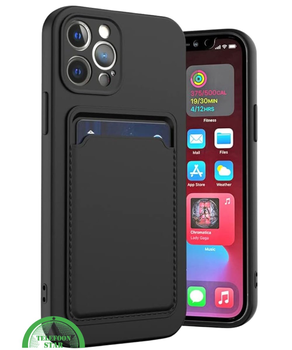 Hoesje voor iPhone 12 Pro met Kaartvak, Praktisch, Slank & Veilig