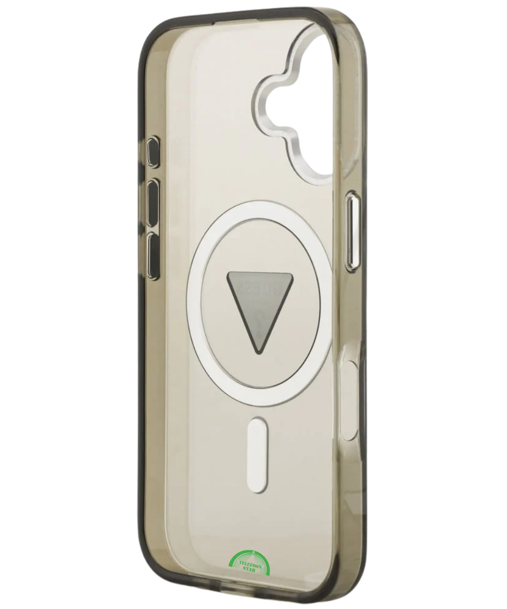 Hoesje iPhone 17 Transparant Grijs MagRing SmokeShield Case