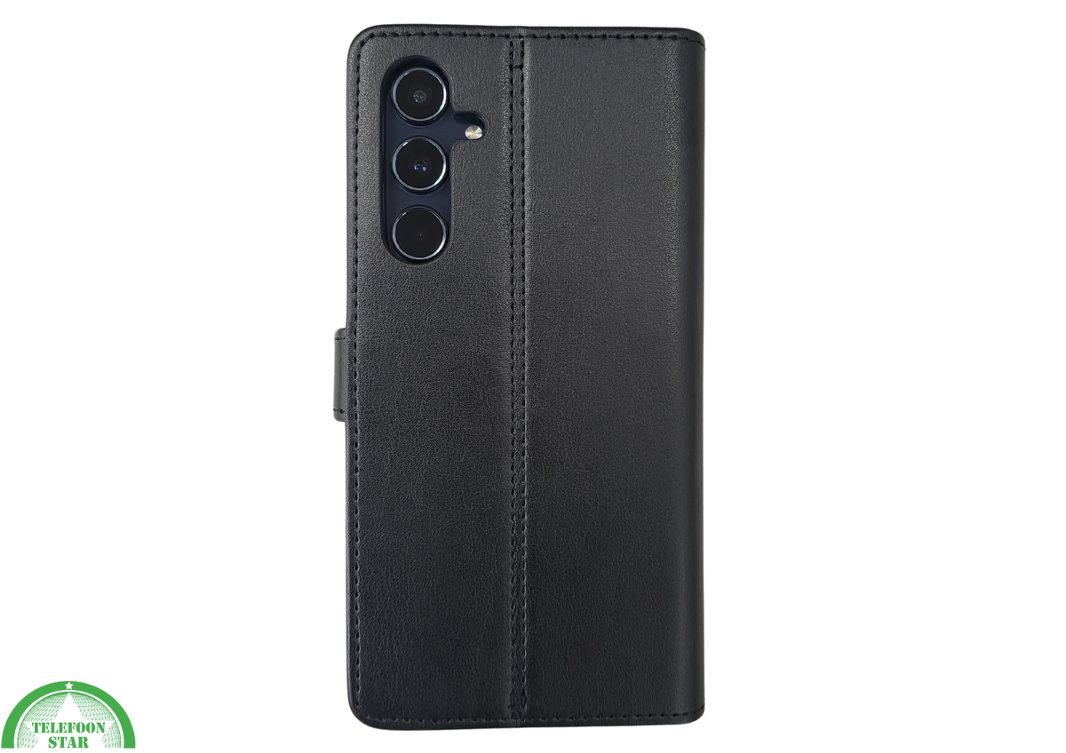 Samsung Galaxy S26 plus Lichtzwart Boek Case Leer Stijlvolle