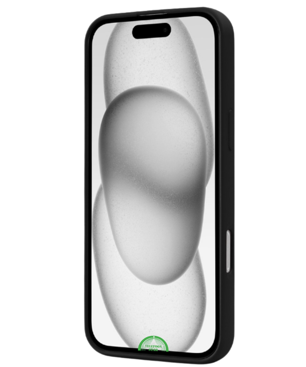Hoesje voor iPhone 14 Zwart MagSafe, Silicone, Slank, Beschermend