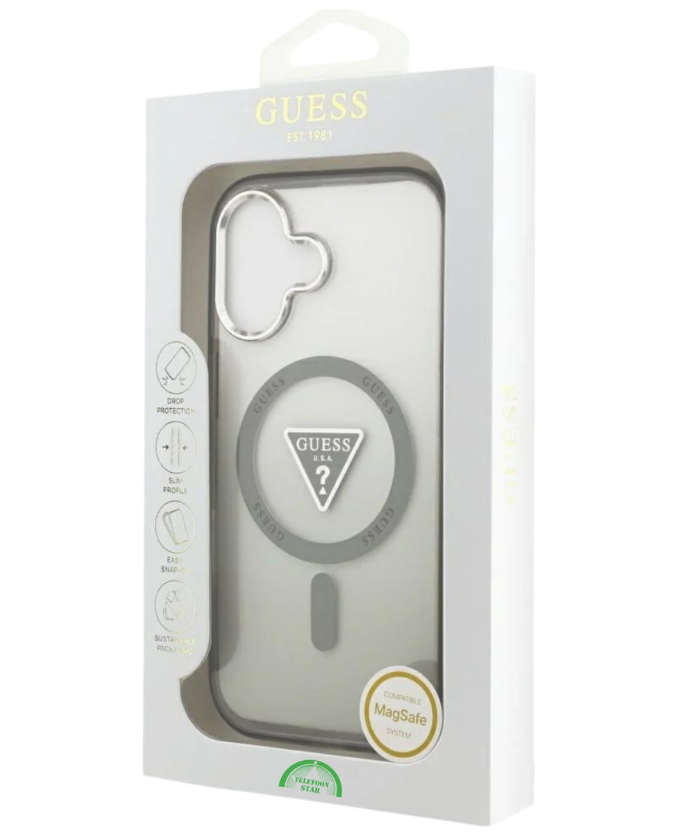 Hoesje iPhone 17 Transparant Grijs MagRing SmokeShield Case