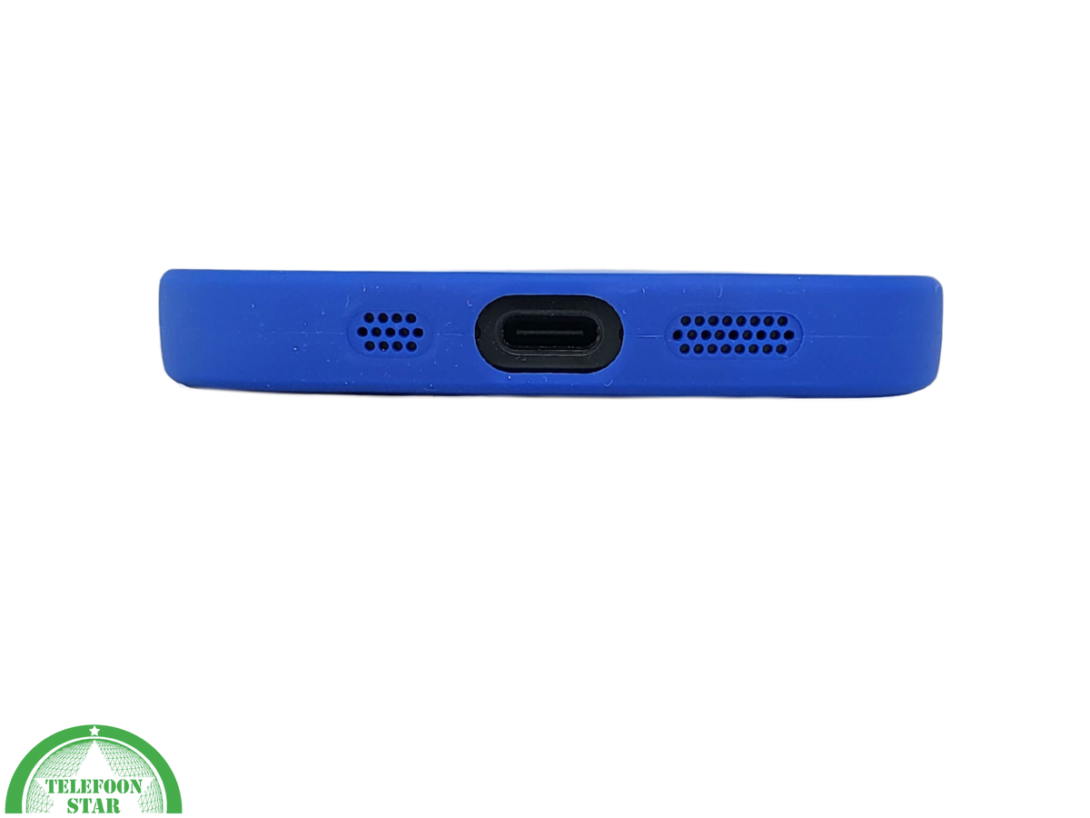 iPhone 16 Pro Max Blauw Hoesje Mat Design Met Verhoogde Camerabescherming