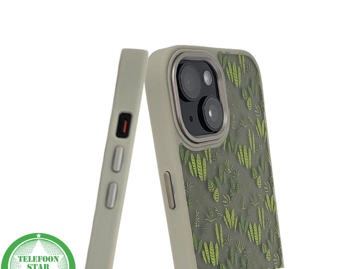 iPhone 15 Hoesje Botanisch Design – Stevige Bescherming met Natuurlijke Uitstraling