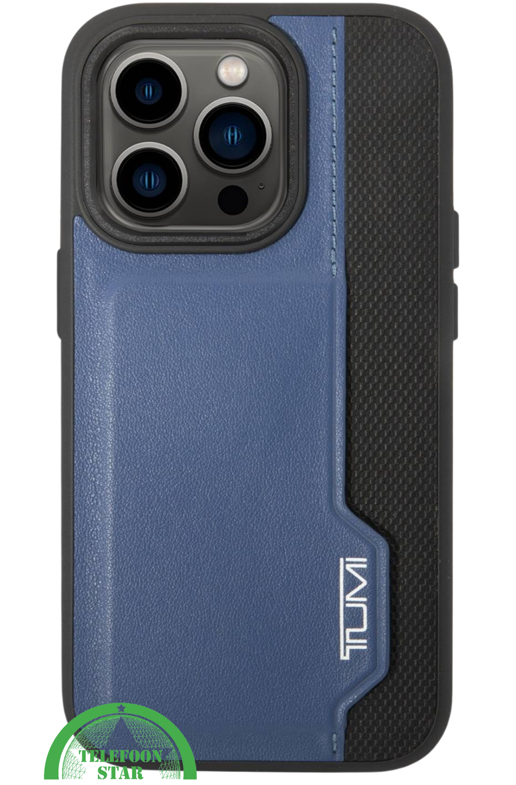 Hoesje voor iPhone 16 Pro Max Robuust Hoesje Blauw-Zwart – Sterke Bescherming met Stijlvolle Afwerking