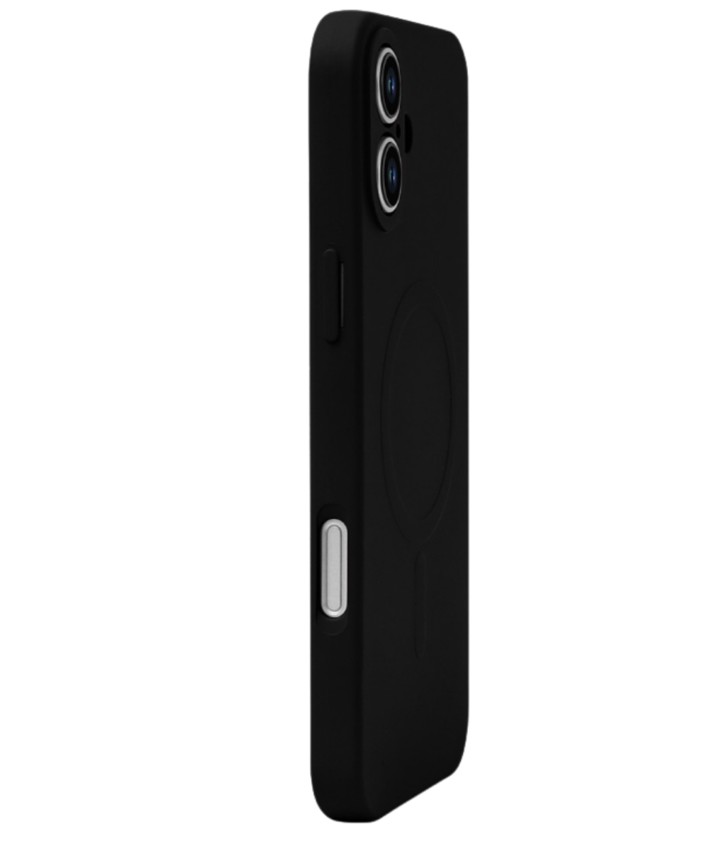 Hoesje voor iPhone 16 Plus Case Zwart Magnetische Back Cover Bescherming
