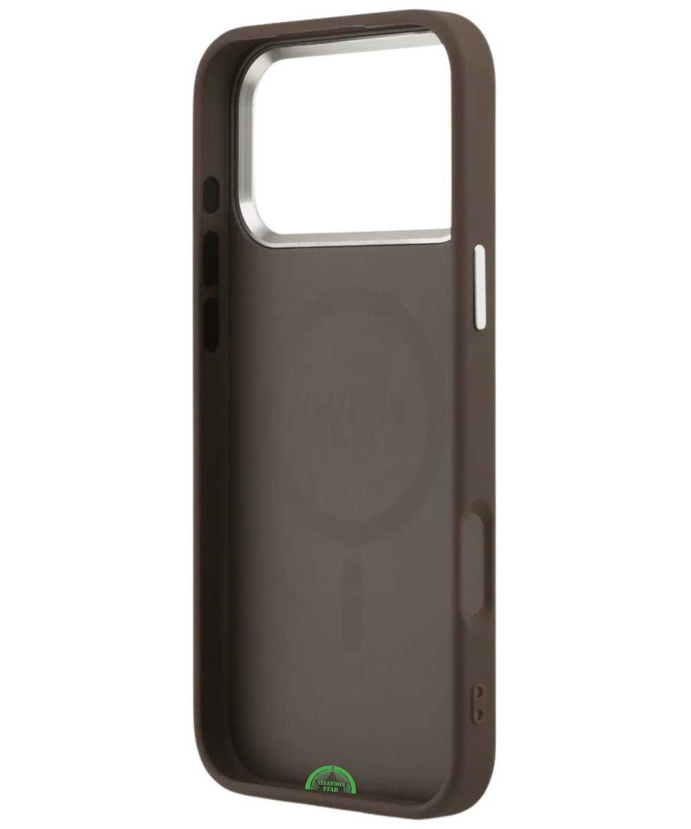 Hoesje voor iPhone 17 Pro Max Bruin Guess Slank, stevig en nauwkeurig