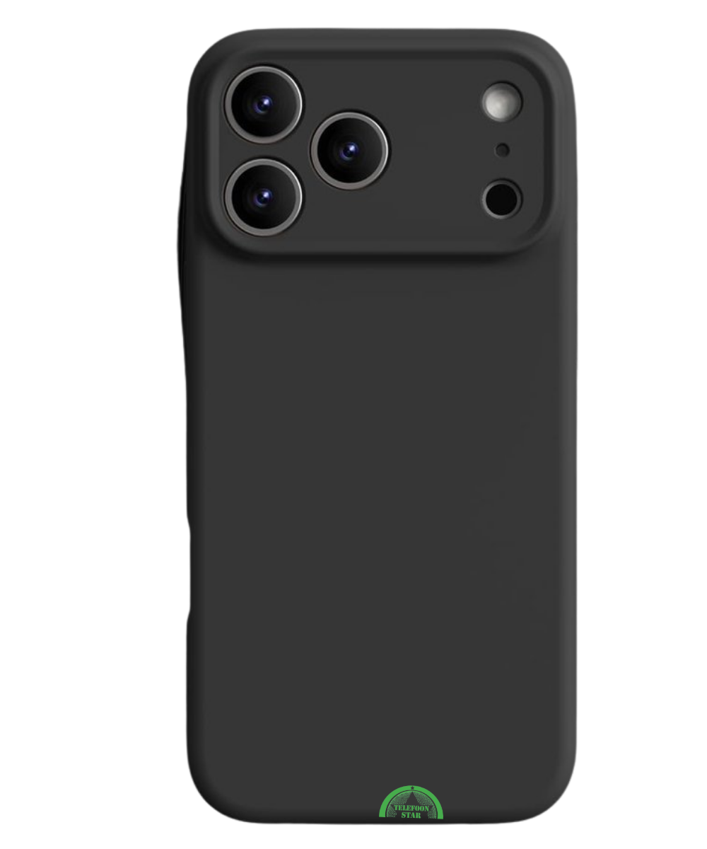 Hoesje voor iPhone 17 Pro Zwart MagSafe Silicone anti-vingerafdruk