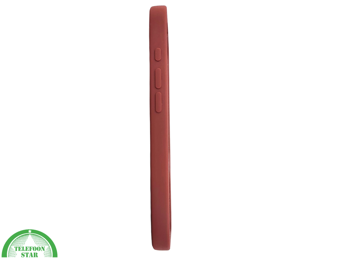 iPhone 16 Pro Max Donkerrood Hoesje Mat Design Met Verhoogde Camerabescherming