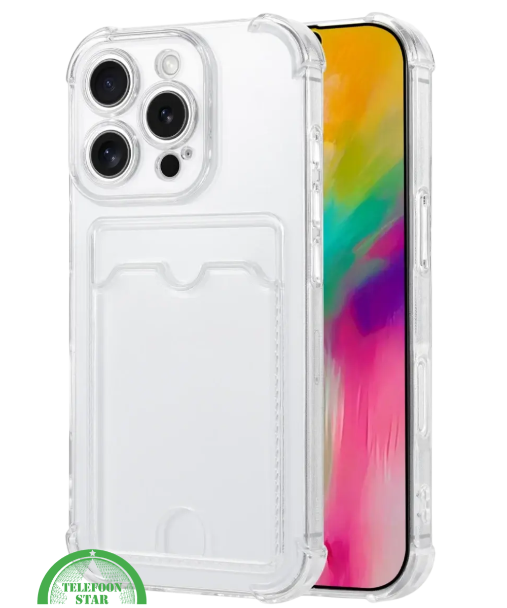Hoesje voor iPhone 12 Pro met Kaartvak, Praktisch, Slank & Veilig