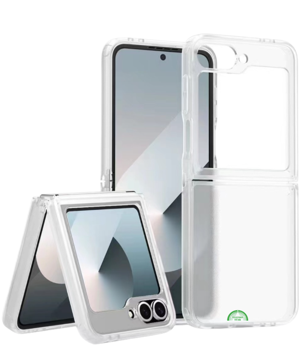 Hoesje voor Samsung Z Flip 7 FE Crystal Clear Armor Case Slank
