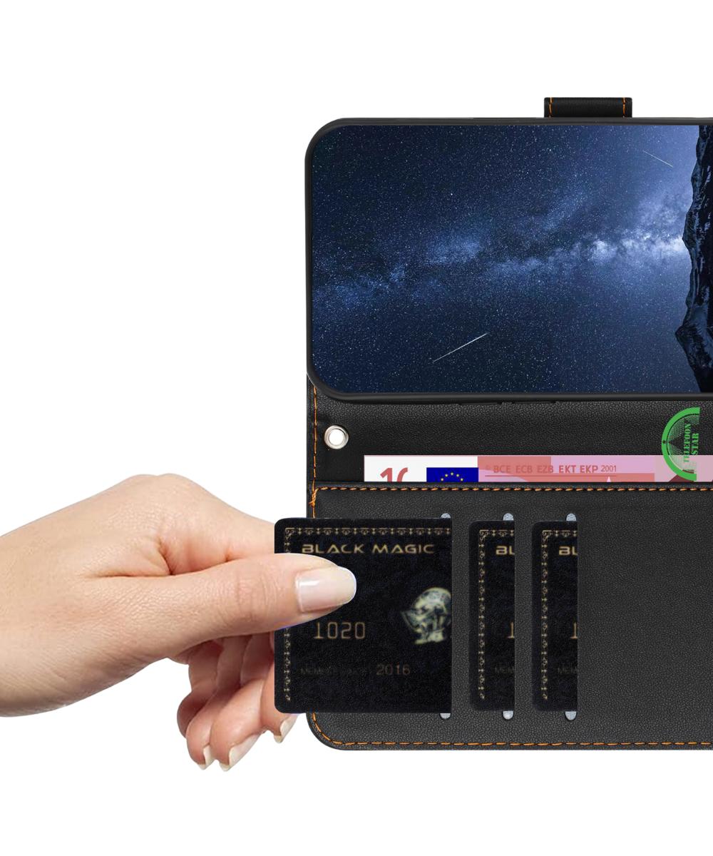 Premium Bookcase Hoesje Xiaomi 17 Zwart Leren Look Beschermhoes