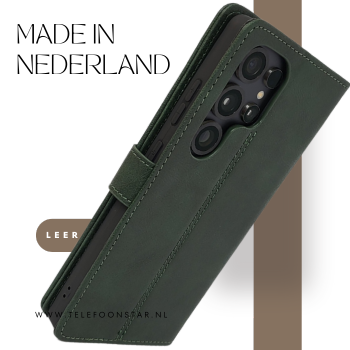 Hoesje voor Samsung Galaxy S26 Ultra Olijfgroen Boekcase