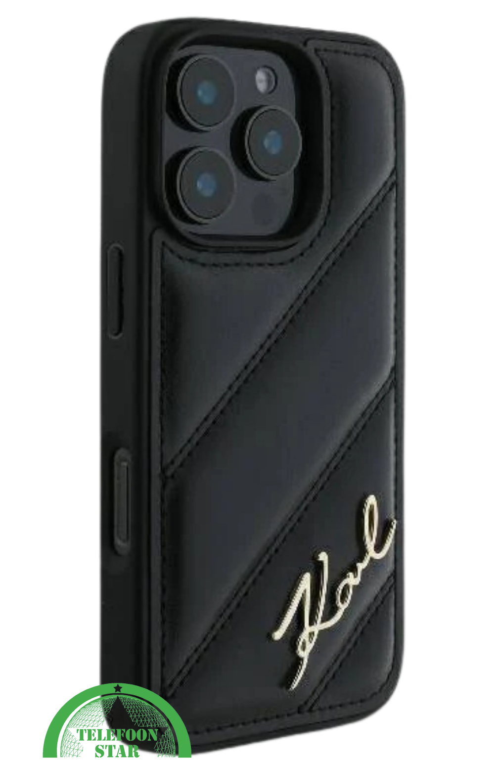Hoesje voor iPhone 16 Pro Max Luxe Hoesje Zwart – Stijlvolle Bescherming met Elegant Design