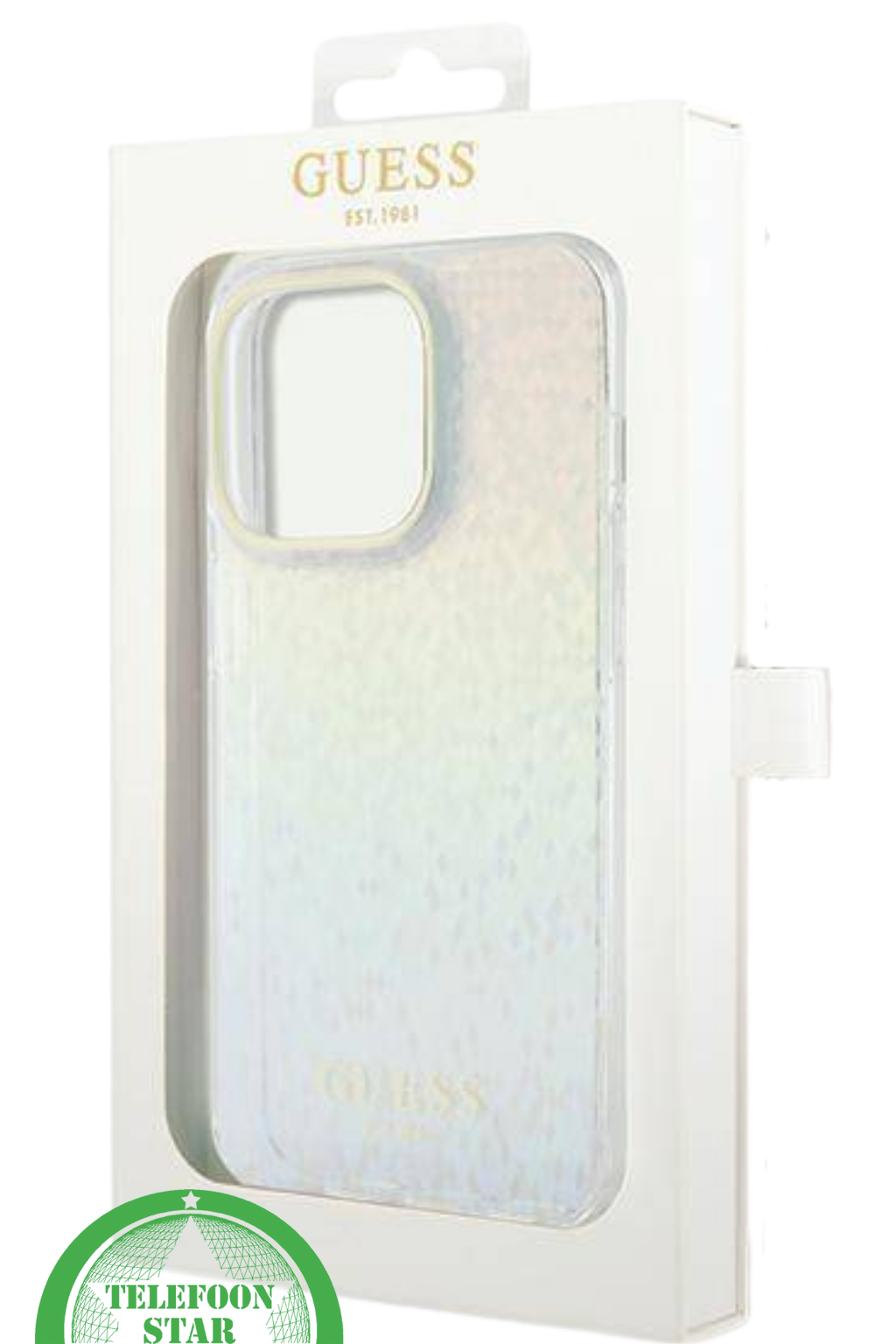 iPhone 15 Pro Max Shine Hoesje – Stijlvol Diamantpatroon met Glans