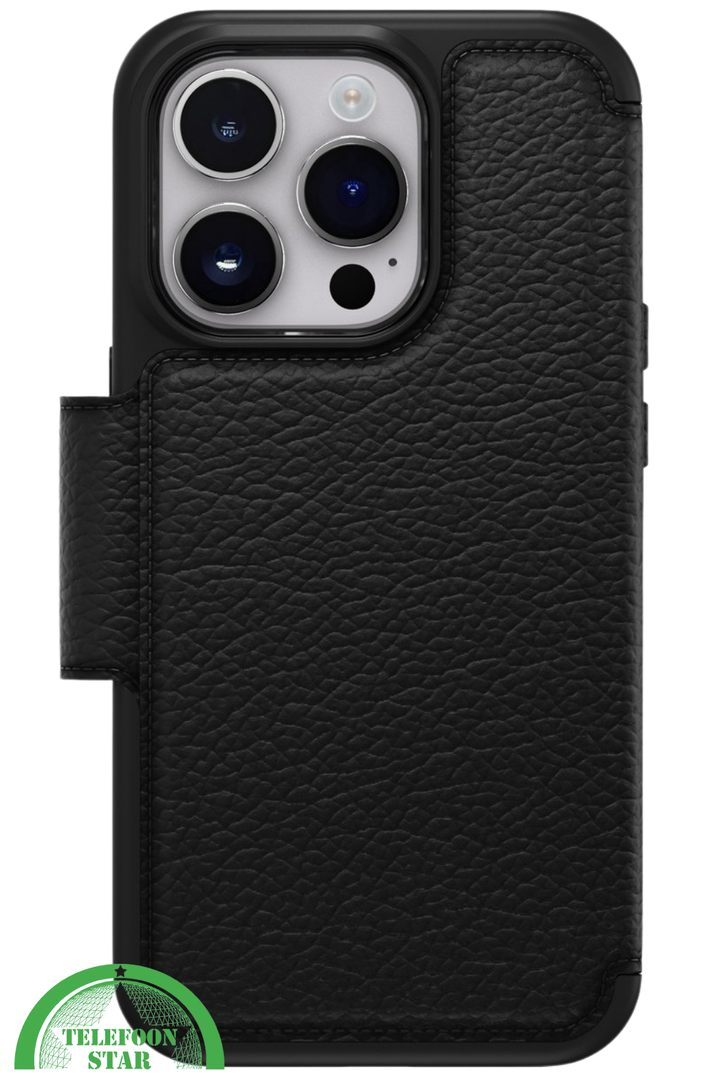Zwart Bookcase Hoesje iPhone 14 Pro Max – Luxe & 360° Bescherming | Telefoonstar