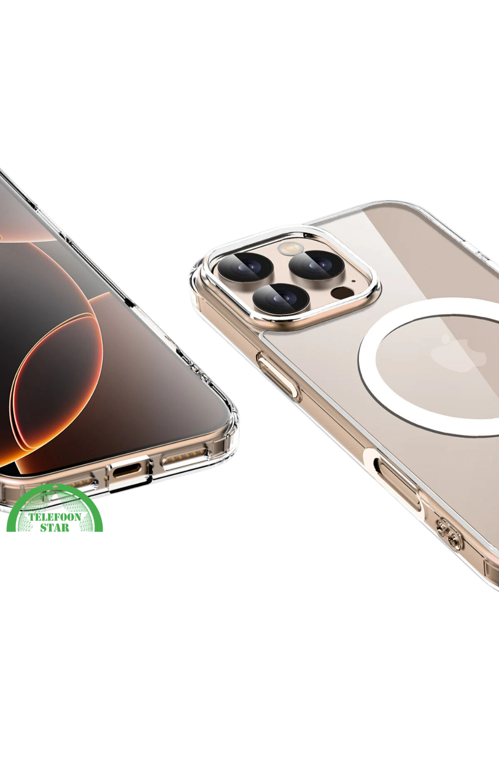 Transparant hoesje voor iPhone 16 Pro Silicone – MagSafe Ready, Sterke, Bescherming | Telefoonstar