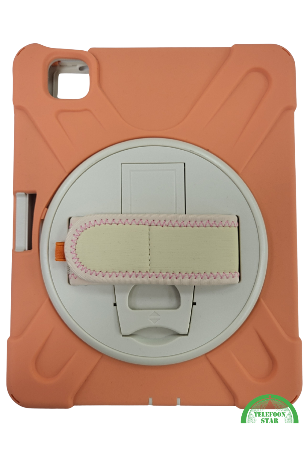 Shockproof Kinder Hoes iPad Air 4 10.9 (2020) – 360° Draaibare Standaard & Handstrap – Oranje