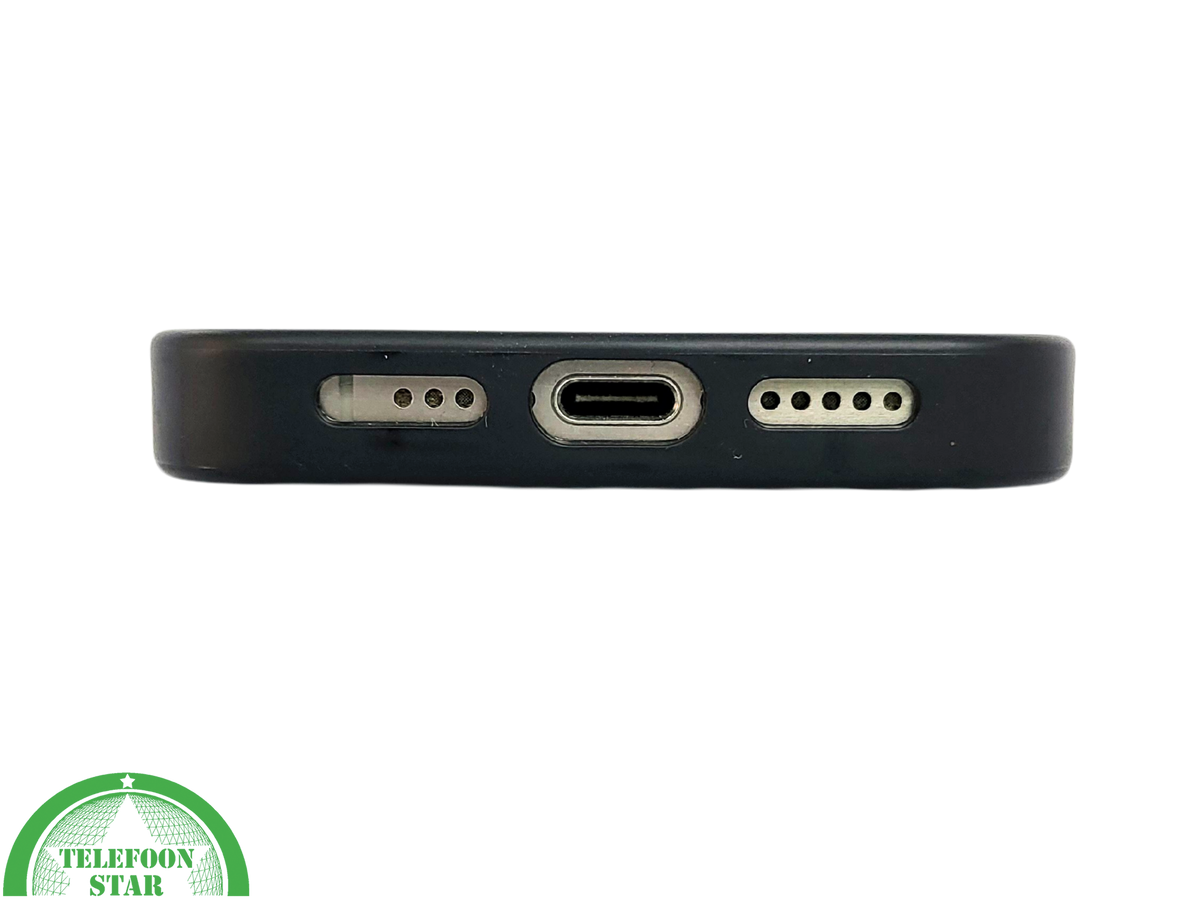 iPhone 15 Pro Max Hoesje met Kaarthouder – Vintage Lederlook Grijs | Telefoonstar.nl
