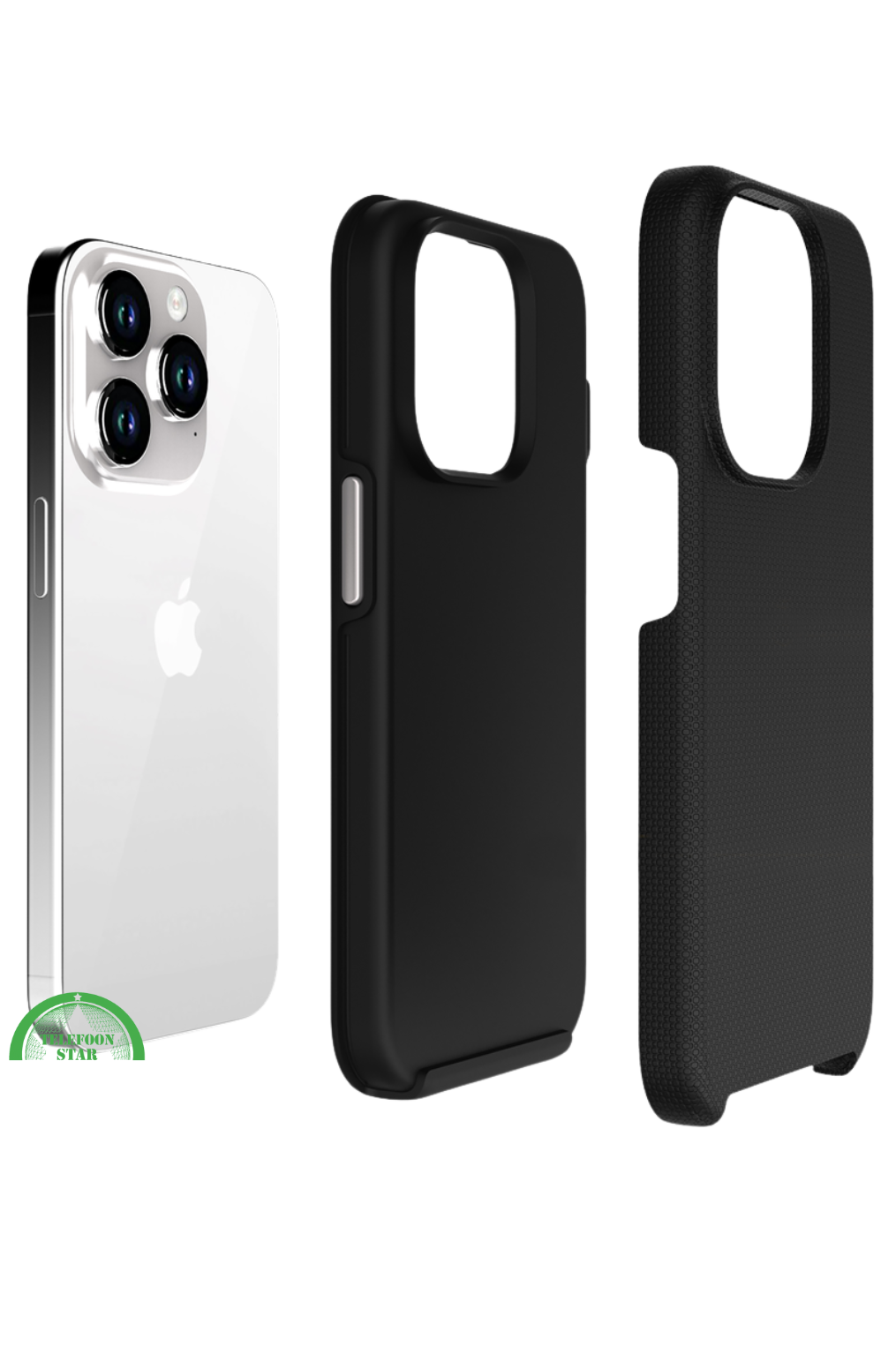 Hoesje voor iPhone 16 Pro – Zwart Anti-Slip & Extra Bescherming, Schokbestendig TPU-materiaal