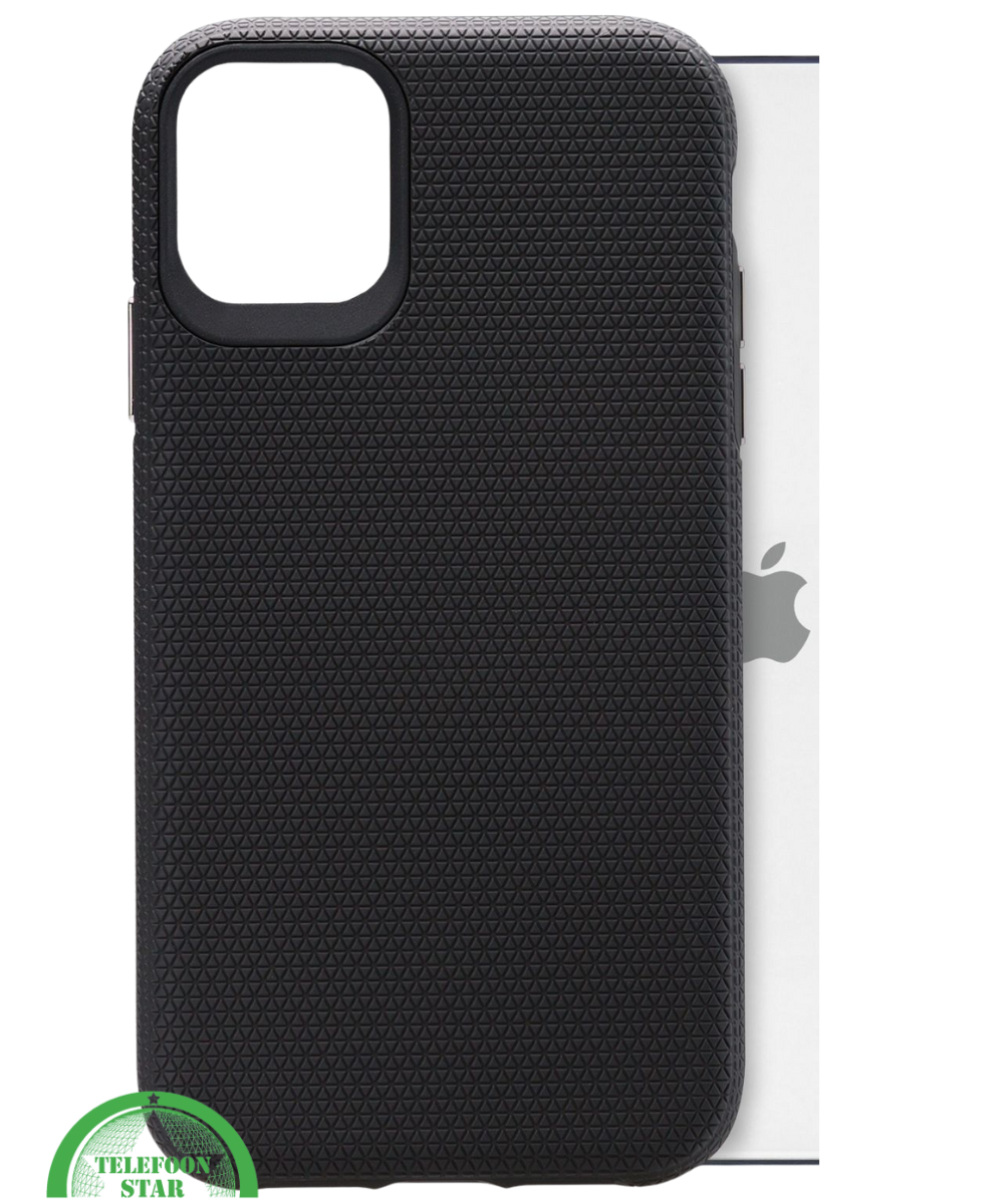 Hoesje voor iPhone 12 Zwart Anti-Slip, Sterk, Gripvast & Slank Design