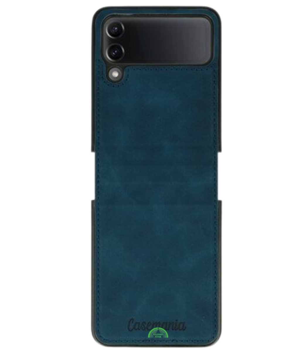 Hoesje voor Samsung Z Flip 7 FE Donkerblauw Wallet Case