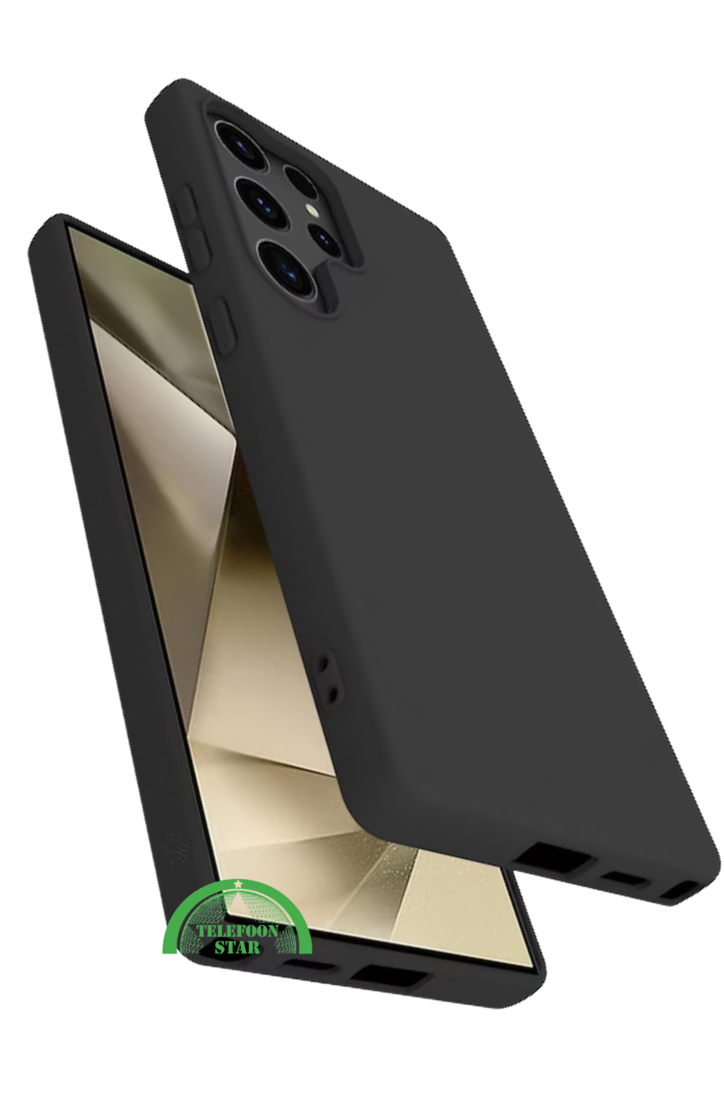 Hoesje voor S25 Ultra -Backcover Zwart