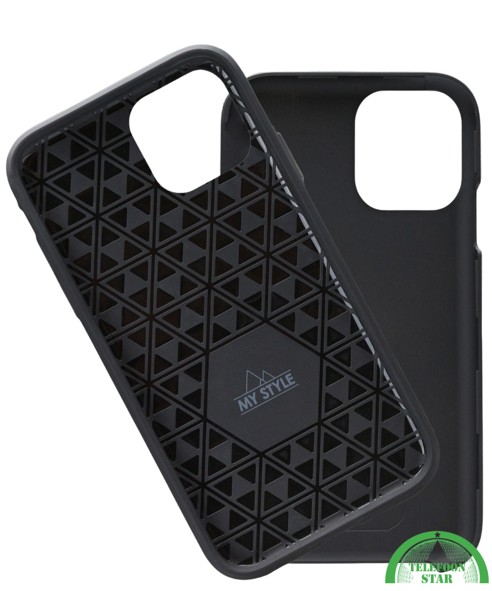 Hoesje voor iPhone 12 Zwart Anti-Slip, Sterk, Gripvast & Slank Design
