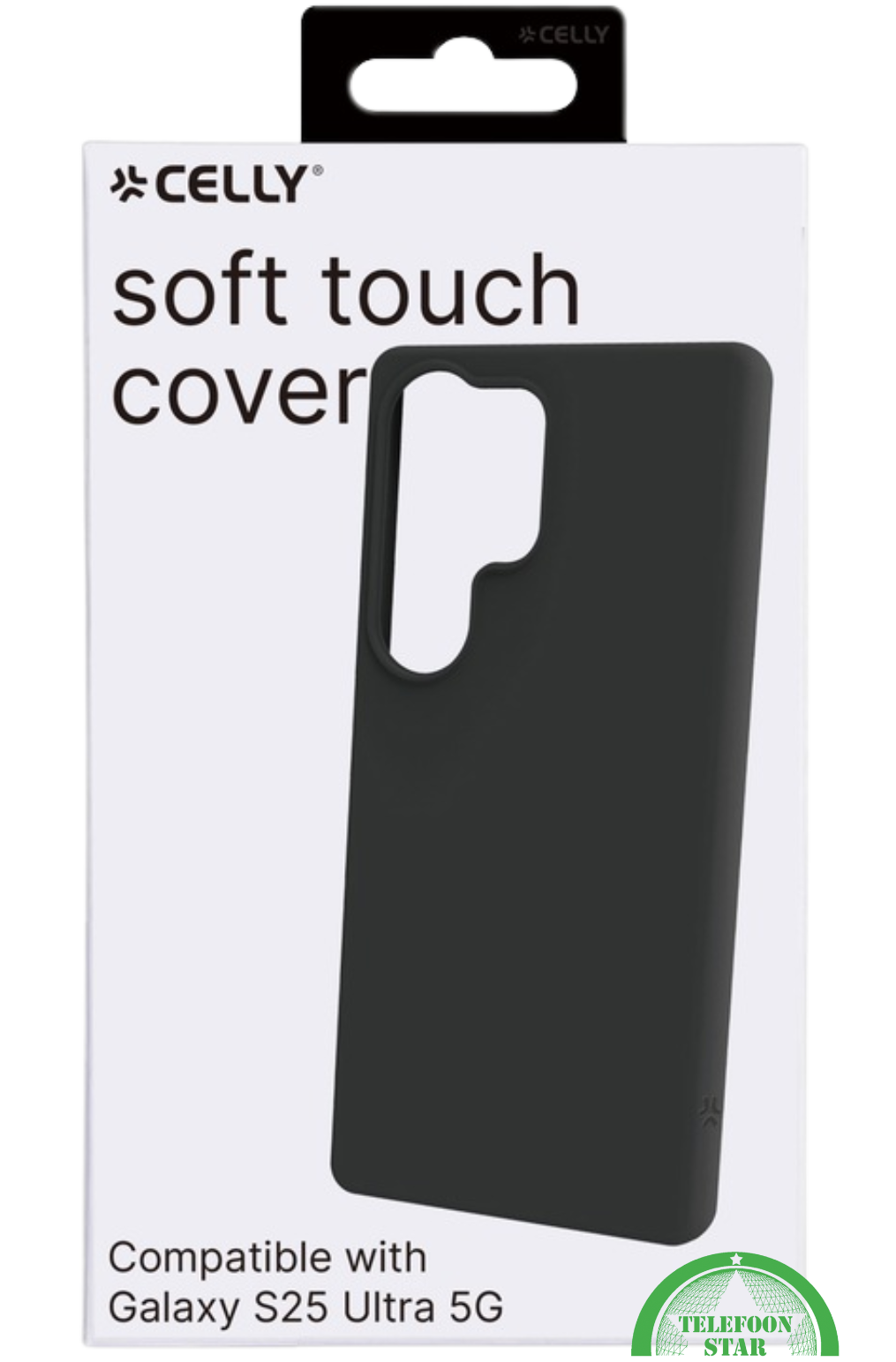 Hoesje voor S25 Ultra -Backcover Zwart