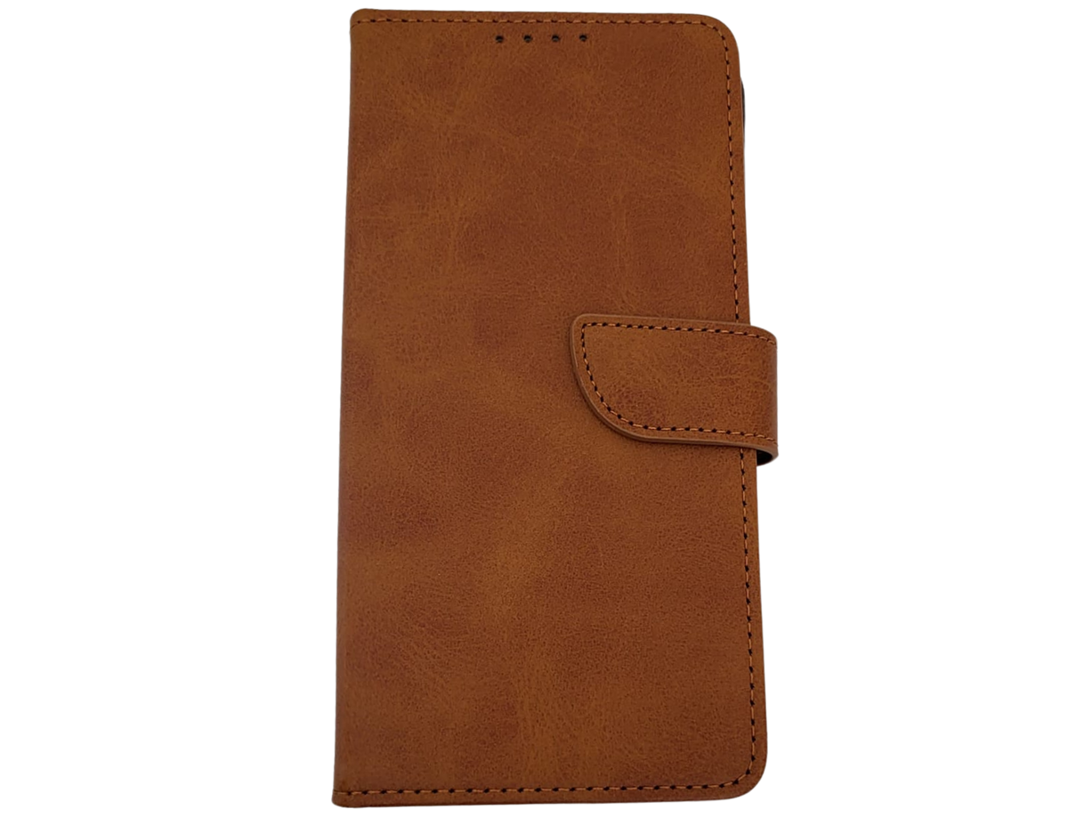 Hoesje voor iPhone 17e Licht bruin Leerlook Wallet Case