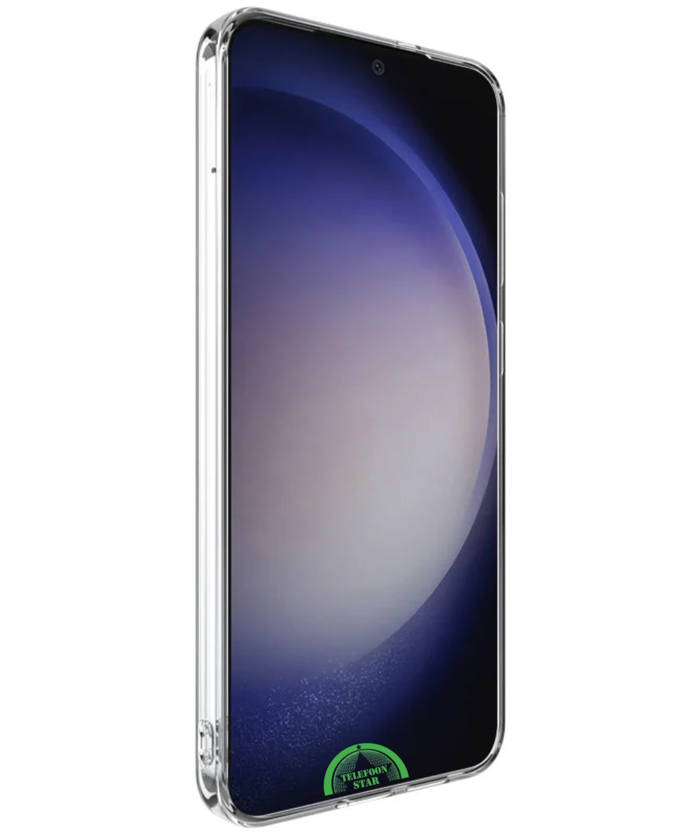 Hoesje voor Samsung S23 FE Transparant TPU met Silicone, Slank, Flexibel & Krasbestendig