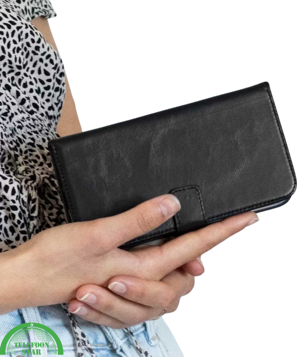 Bookcase Hoesje voor iPhone 12 Pro Zwart Luxe, Veilig & Praktisch